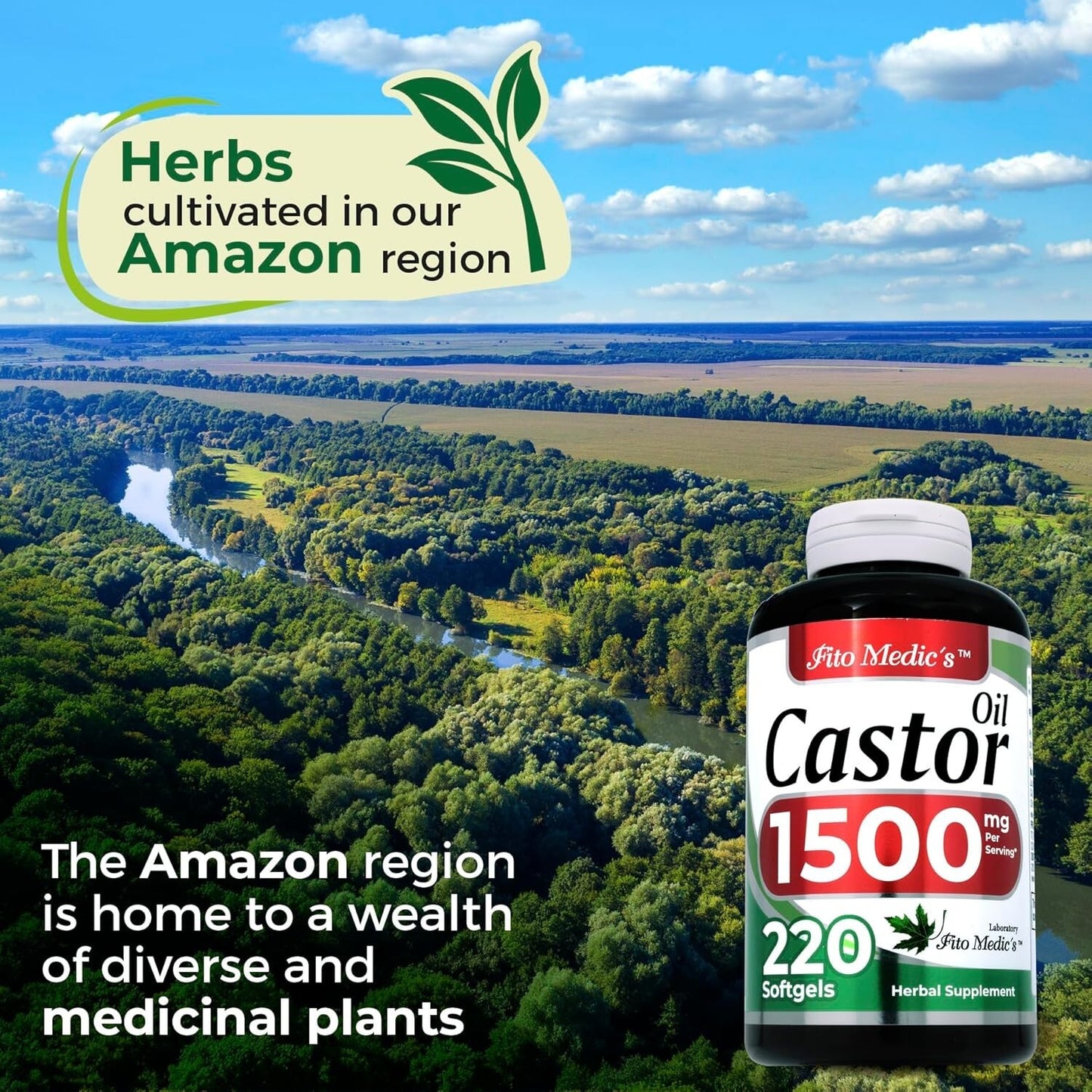 Castor Oil 1500Mg | 220 Softgel Pills | Non-Gmo, Castor Oil Pills | 1500 Mg ...
