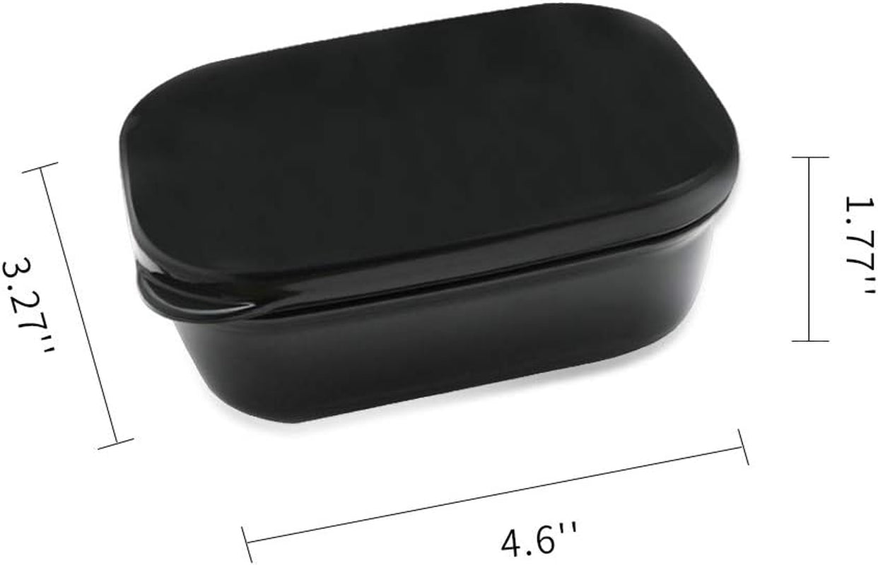 Soap Dish Soap Box Soap Holder 2 Pack Soap Container for Shower, Waterproof Portable Soap Case Tray for Traveling, Car, Home, Outdoor, Camping, Gym (Black)